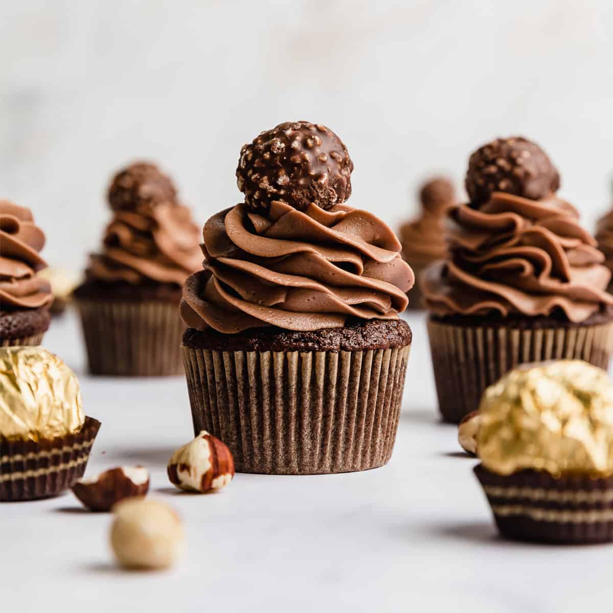 Nutella & Ferrero Cupcakes