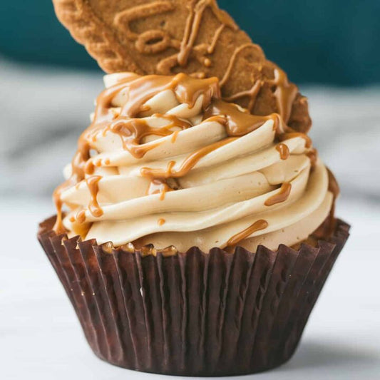 Biscoff Vanilla Cupcakes